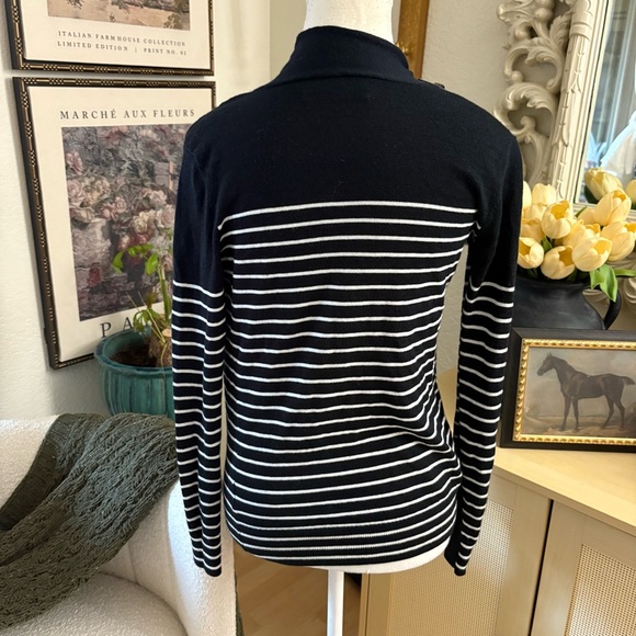 ALL SAINTS Wool Wrap‎ Drina Striped Cardigan Size 0 - Picture 3 of 6